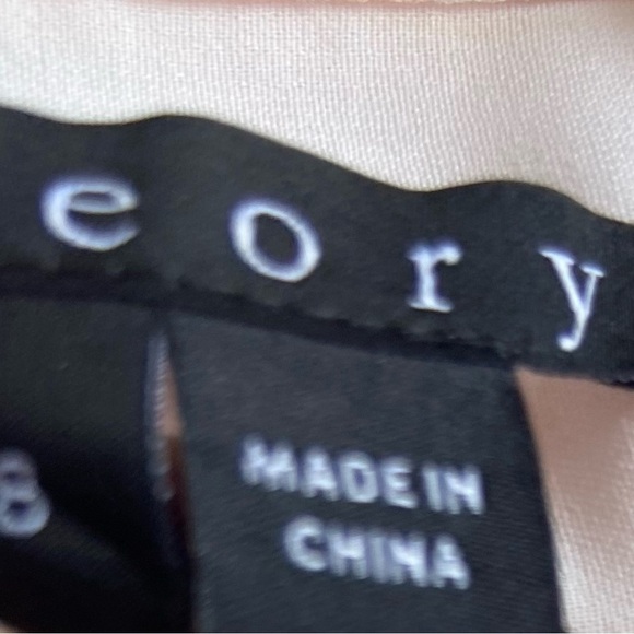 New Theory Silk Dress Floral Print Linigole Lily Pockets Belted Event Formal 8 - Picture 8 of 14